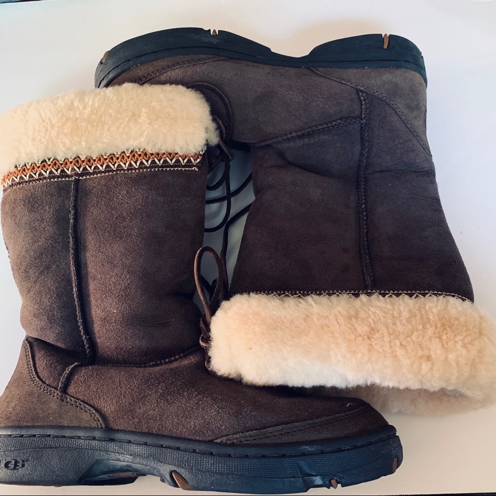 Ugg Ultimate Cuff Winter Boots in Chocolate